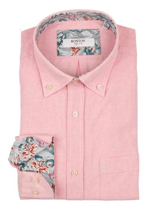 Ανδρικό Πουκάμισο Λινό Boston 119-3 Poz