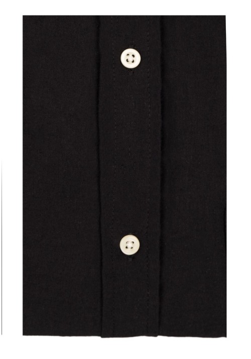 Ανδρικό Πουκάμισο Λινό Boston 119-9 Μαύρο