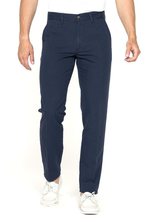 Aνδρικό Παντελόνι Λινό Chino Carrera 6241285A-687 Dress Blue