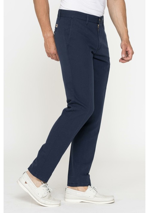 Aνδρικό Παντελόνι Λινό Chino Carrera 6241285A-687 Dress Blue