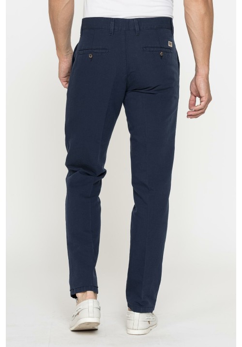 Aνδρικό Παντελόνι Λινό Chino Carrera 6241285A-687 Dress Blue
