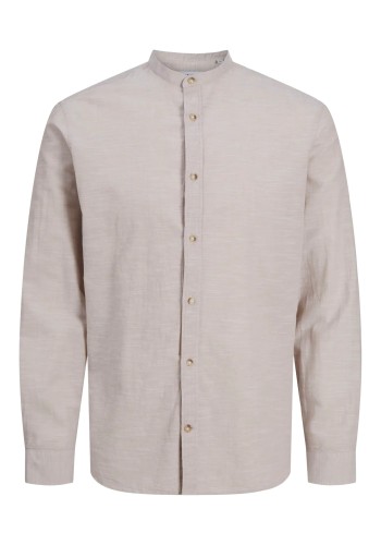 Ανδρικό Πουκάμισο Λινό Jack & Jones JJESummer Band Shirt LS SN 12269319 Crockery