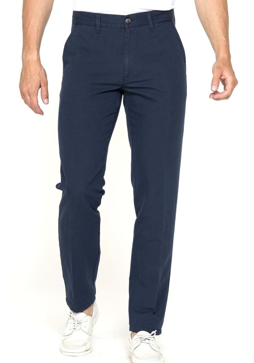 Aνδρικό Παντελόνι Λινό Chino Carrera 6241285A-687 Dress Blue