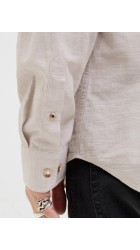 Ανδρικό Πουκάμισο Λινό Jack & Jones JJESummer Band Shirt LS SN 12269319 Crockery