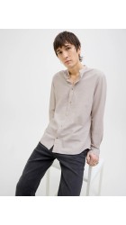 Ανδρικό Πουκάμισο Λινό Jack & Jones JJESummer Band Shirt LS SN 12269319 Crockery