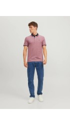 Men's Polo Shirt Jack & Jones JJPAULOS SS NOOS 12136668 Κόκκινο
