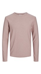 Ανδρικό Πλεκτό Λινό Jack & Jones Jwhsummer Knit Crew Neck 12254765 Deauville Mauve