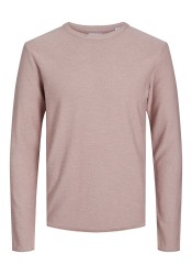 Ανδρικό Πλεκτό Λινό Jack & Jones Jwhsummer Knit Crew Neck 12254765 Deauville Mauve