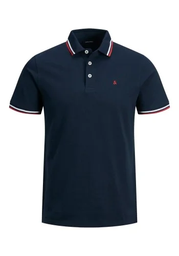 Ανδρική Μπλούζα Polo Jack & Jones JJEPaulos Polo SS Noos 12136668 Navy Blazer