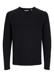 Ανδρικό Πλεκτό Βαμβακερό Jack & Jones JJEBreeze Knit Crew Neck SN 12269654 Μαύρο Ανδρικό Πλεκτό Βαμβακερό Jack & Jones JJEBreeze Knit Crew Neck SN 12269654 Μαύρο