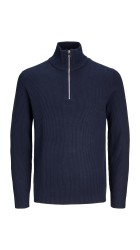 Ανδρικό Πλεκτό Jack & Jones JJEPerfect Knit Half Zip SN 12257773 Μπλε