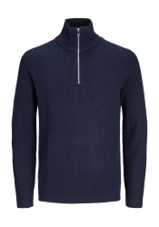 Ανδρικό Πλεκτό Jack & Jones JJEPerfect Knit Half Zip SN 12257773 Μπλε
