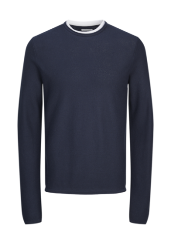 Ανδρικό Πλεκτό Jack & Jones JJTWinn Knit Crew Neck 12258595 Navy Blazer