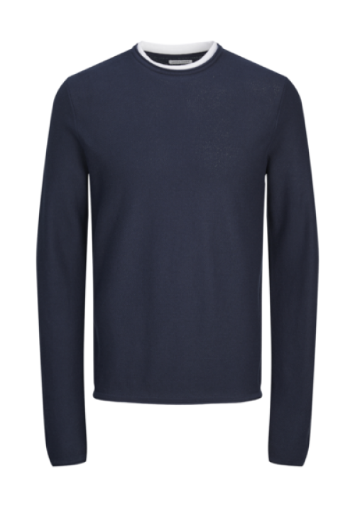 Ανδρικό Πλεκτό Jack & Jones JJTWinn Knit Crew Neck 12258595 Navy Blazer