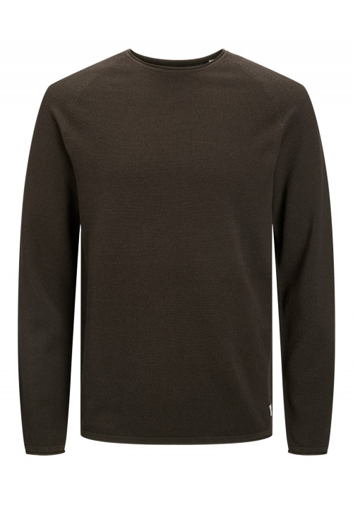 Aνδρική Μπλούζα Πλεκτή jack & Jones 12157321 Καφέ