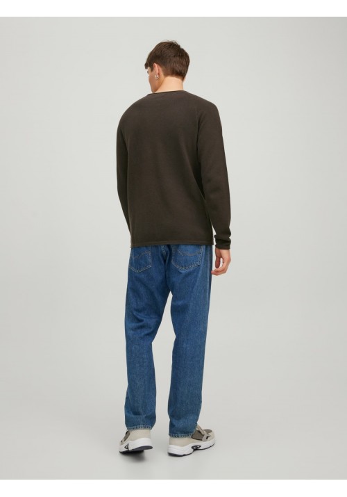 Aνδρική Μπλούζα Πλεκτή jack & Jones 12157321 Καφέ
