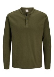 Ανδρική Μπλούζα Βαμβακερή Jack & Jones JPRBlutyrell LS Henley Tee 12266583 Olive Night Ανδρική Μπλούζα Βαμβακερή Jack & Jones JPRBlutyrell LS Henley Tee 12266583 Olive Night