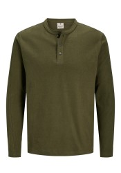 Ανδρική Μπλούζα Βαμβακερή Jack & Jones JPRBlutyrell LS Henley Tee 12266583 Olive Night Ανδρική Μπλούζα Βαμβακερή Jack & Jones JPRBlutyrell LS Henley Tee 12266583 Olive Night
