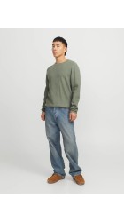 Ανδρικό Πλεκτό Βαμβακερό Jack & Jones Jjecooper Knit Crew Neck Noos 12258407 Iceberg Green Ανδρικό Πλεκτό Βαμβακερό Jack & Jones Jjecooper Knit Crew Neck Noos 12258407 Iceberg Green