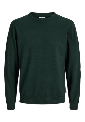 Ανδρικό Πλεκτό Βαμβακερό Jack & Jones JjEBasic Knit Crew Neck Noos 12137190 Scarab