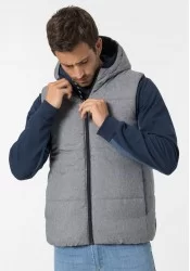 Ανδρικό Αμάνικο Μπουφάν Puffer Δύο Όψεων Tiffosi 10045792-790 Μπλε