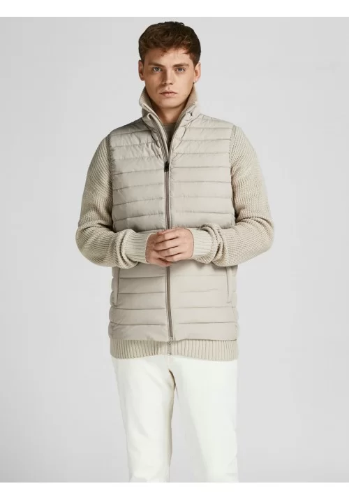 Ανδρικό Μπουφάν Αμάνικο Jack & Jones 12211132 Μπεζ