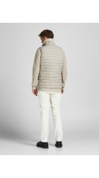 Ανδρικό Μπουφάν Αμάνικο Jack & Jones 12211132 Μπεζ