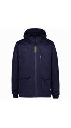 Ανδρικό Μπουφάν Παρκά με Κουκούλα  Cars Jeans Harrow 6057212 Μπλε