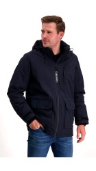 Ανδρικό Μπουφάν Παρκά με Κουκούλα  Cars Jeans Harrow 6057212 Μπλε