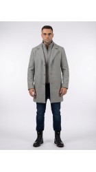 Ανδρικό Παλτό JACK & JONES JPRBLASTANFORD OVERCOAT 12286263 Grey melange