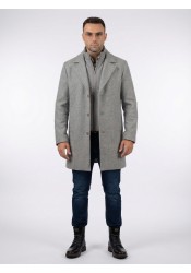 Ανδρικό Παλτό JACK & JONES JPRBLASTANFORD OVERCOAT 12286263 Grey melange