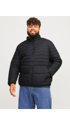 Ανδρικό Μπουφάν Plus Size Jack & Jones Jjestate Packable Puffer Jacket 12258998 Μαύρο