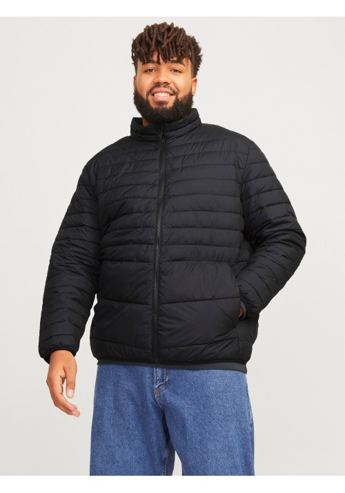 Ανδρικό Μπουφάν Plus Size Jack & Jones Jjestate Packable Puffer Jacket 12258998 Μαύρο