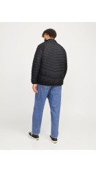 Ανδρικό Μπουφάν Plus Size Jack & Jones Jjestate Packable Puffer Jacket 12258998 Μαύρο