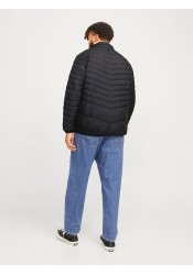 Ανδρικό Μπουφάν Plus Size Jack & Jones Jjestate Packable Puffer Jacket 12258998 Μαύρο