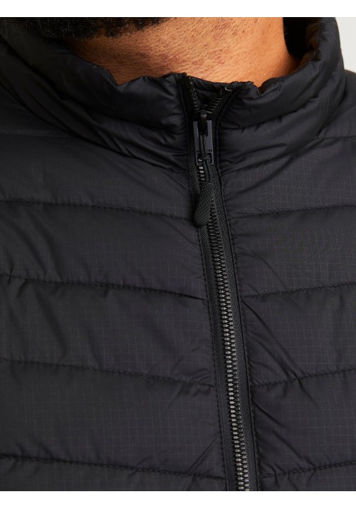 Ανδρικό Μπουφάν Plus Size Jack & Jones Jjestate Packable Puffer Jacket 12258998 Μαύρο