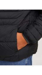 Ανδρικό Μπουφάν Plus Size Jack & Jones Jjestate Packable Puffer Jacket 12258998 Μαύρο