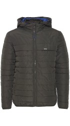 Ανδρικό Μπουφάν FQ1924  Jacob 21900277 Lightly Padded Hooded Jacket Λαδί