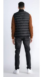 Ανδρικό Αμάνικο Μπουφάν  Petrol M-3030-Wst107-9091 Puffer Μαύρο