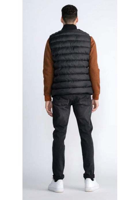 Ανδρικό Αμάνικο Μπουφάν  Petrol M-3030-Wst107-9091 Puffer Μαύρο