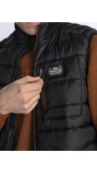 Ανδρικό Αμάνικο Μπουφάν  Petrol M-3030-Wst107-9091 Puffer Μαύρο