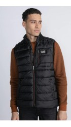 Ανδρικό Αμάνικο Μπουφάν  Petrol M-3030-Wst107-9091 Puffer Μαύρο