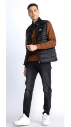 Ανδρικό Αμάνικο Μπουφάν  Petrol M-3030-Wst107-9091 Puffer Μαύρο