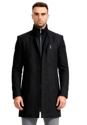 Ανδρικό Παλτό Boston 412 Mao 5221-3 Μαύρο