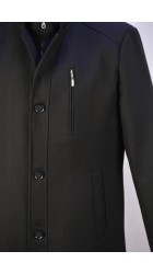 Ανδρικό Παλτό Boston 412 Mao 5221-3 Μαύρο