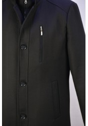 Ανδρικό Παλτό Boston 412 Mao 5221-3 Μαύρο