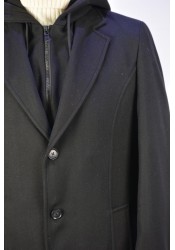 Ανδρικό Παλτό Boston Hooded Coat 5223-9  Μαύρο