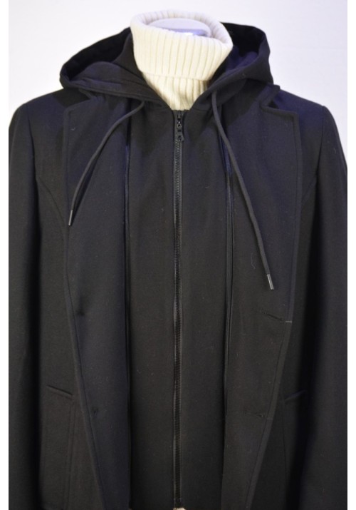 Ανδρικό Παλτό Boston Hooded Coat 5223-9  Μαύρο