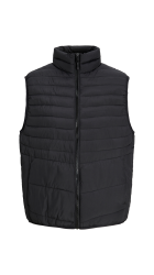 Ανδρικό Μπουφάν Αμάνικο Plus Size Jack & Jones Jjestate 12259001 Μαύρο