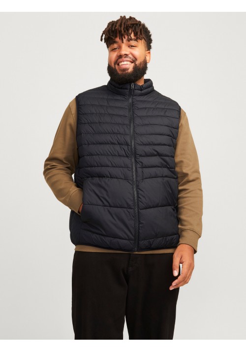 Ανδρικό Μπουφάν Αμάνικο Plus Size Jack & Jones Jjestate 12259001 Μαύρο